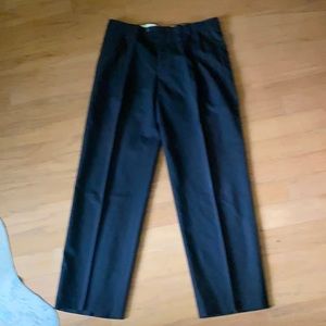 Hart Schaffer Marx Black pleated slacks for men